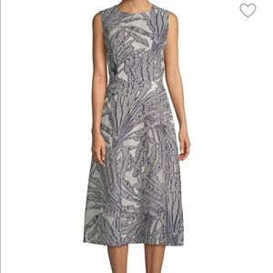 NWT Lafayette 148 New York Damaris Print MidiDress